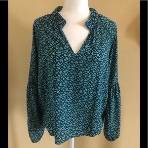 Francesca’s Blue Rain Blouse/Top